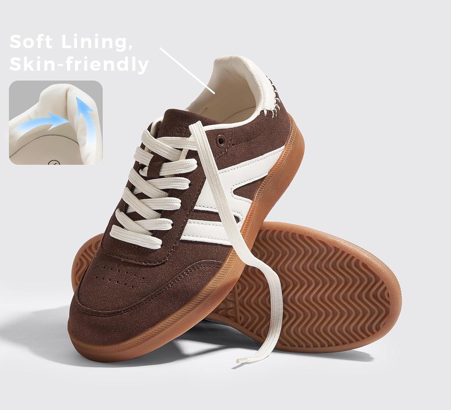 High-Quality LUCKY STEP Women Sneakers, Classic Retro Fashion Footwear, Genuine...