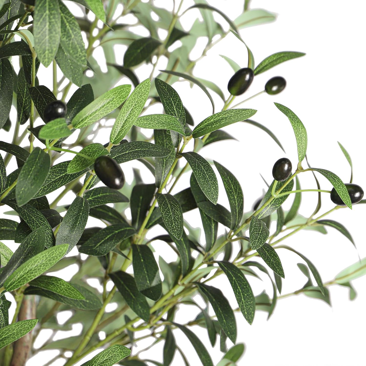 YOLEO 4FT Artificial Olive Tree Tall Faux Silk Olive Plant with Lifelike Olive L...