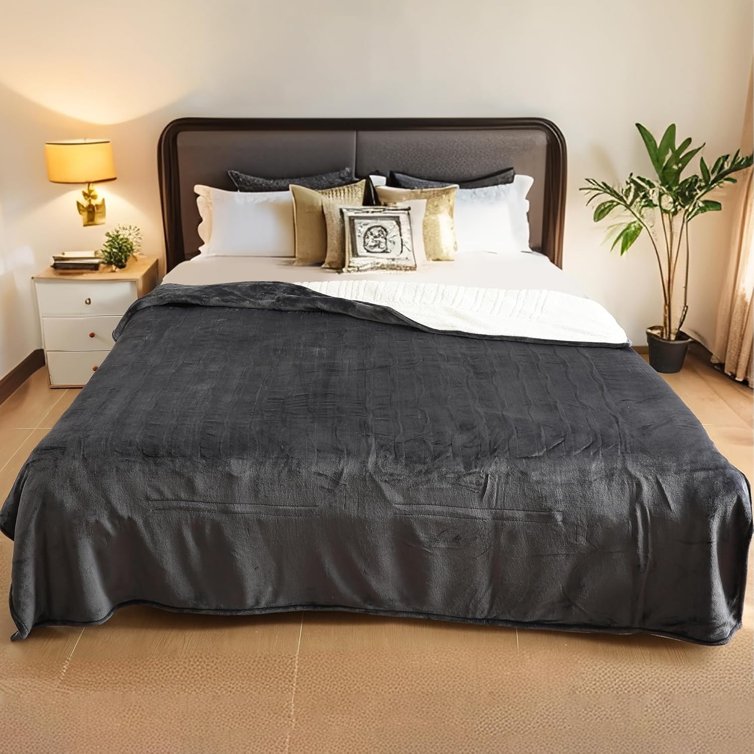 LaffyLo Electric Heated Blanket, Special Heated Blanket Full Size for Soft Comfo...