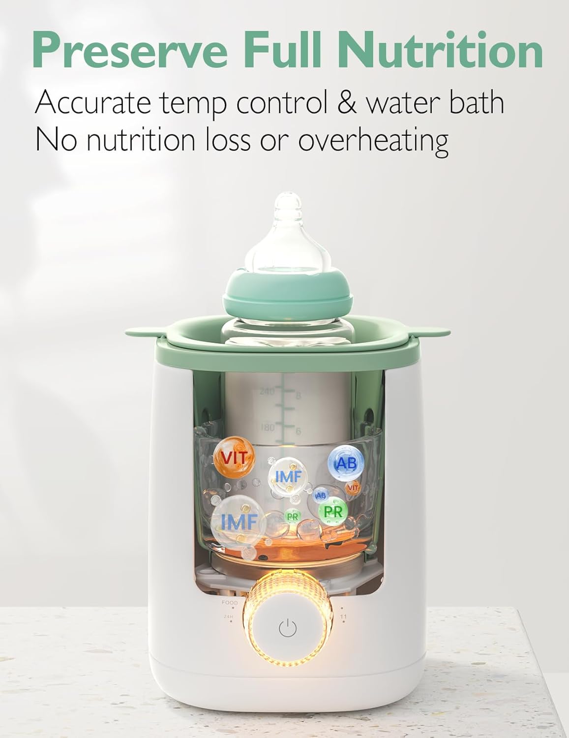 Momcozy Baby Bottle Warmer for Breast Milk Formula Food, Fullest Nutrients Prese...