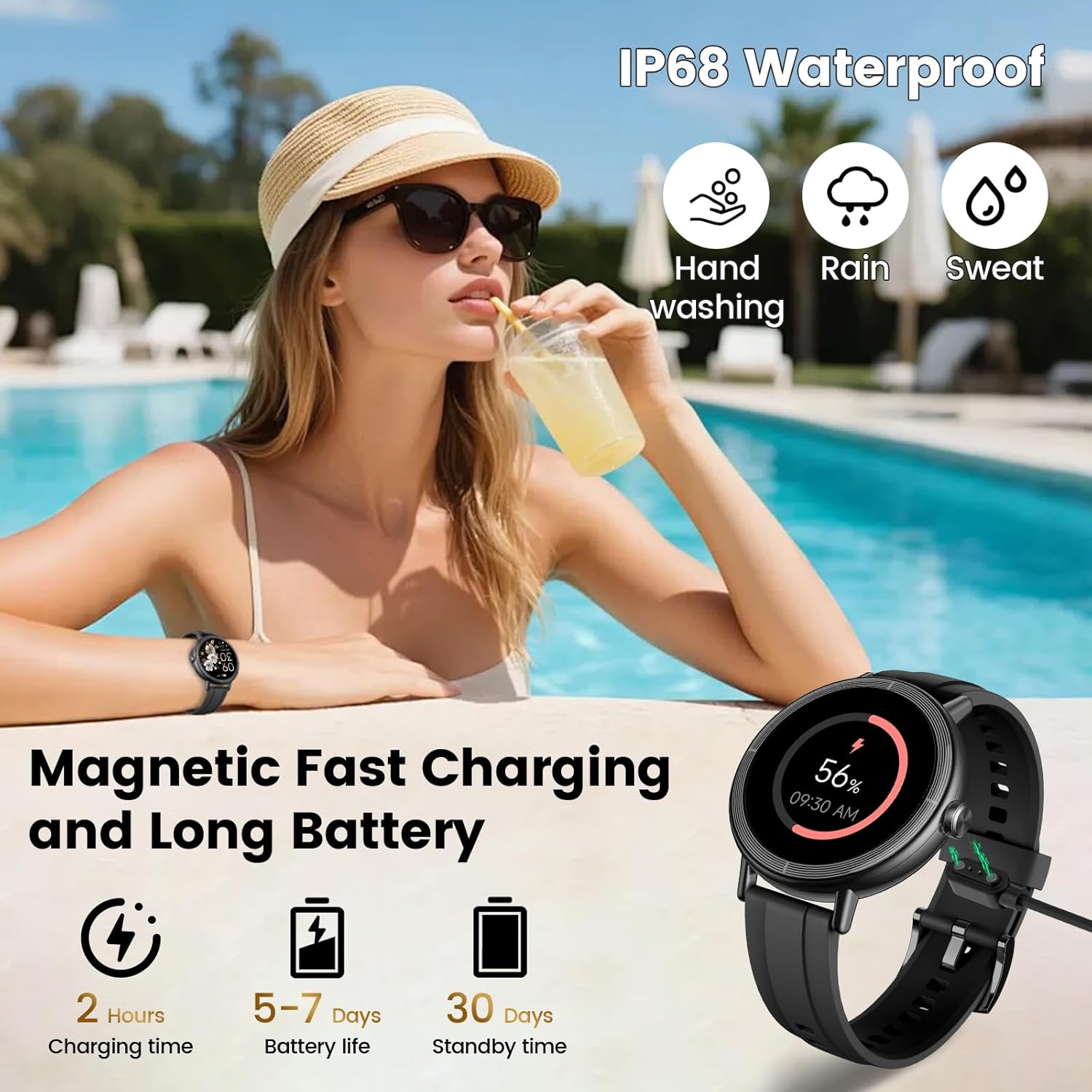 Cillso Smart Watch for Women, 1.27" HD Fitness Watch with Answer/Make Call, 2026...