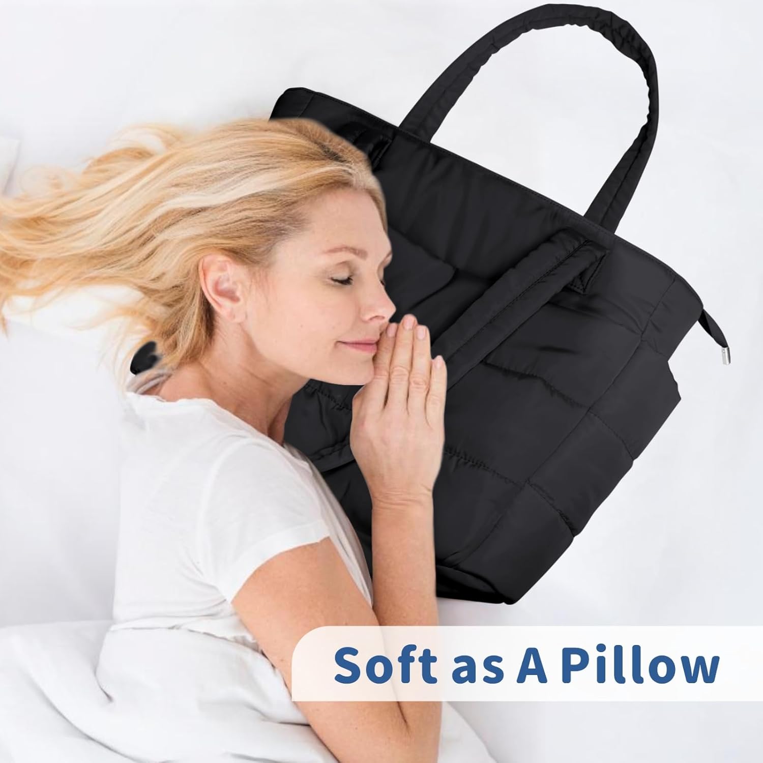 Unique TOPDesign Puffer Tote Bag, Special Shoulder Bag for Women, Innovative Lig...