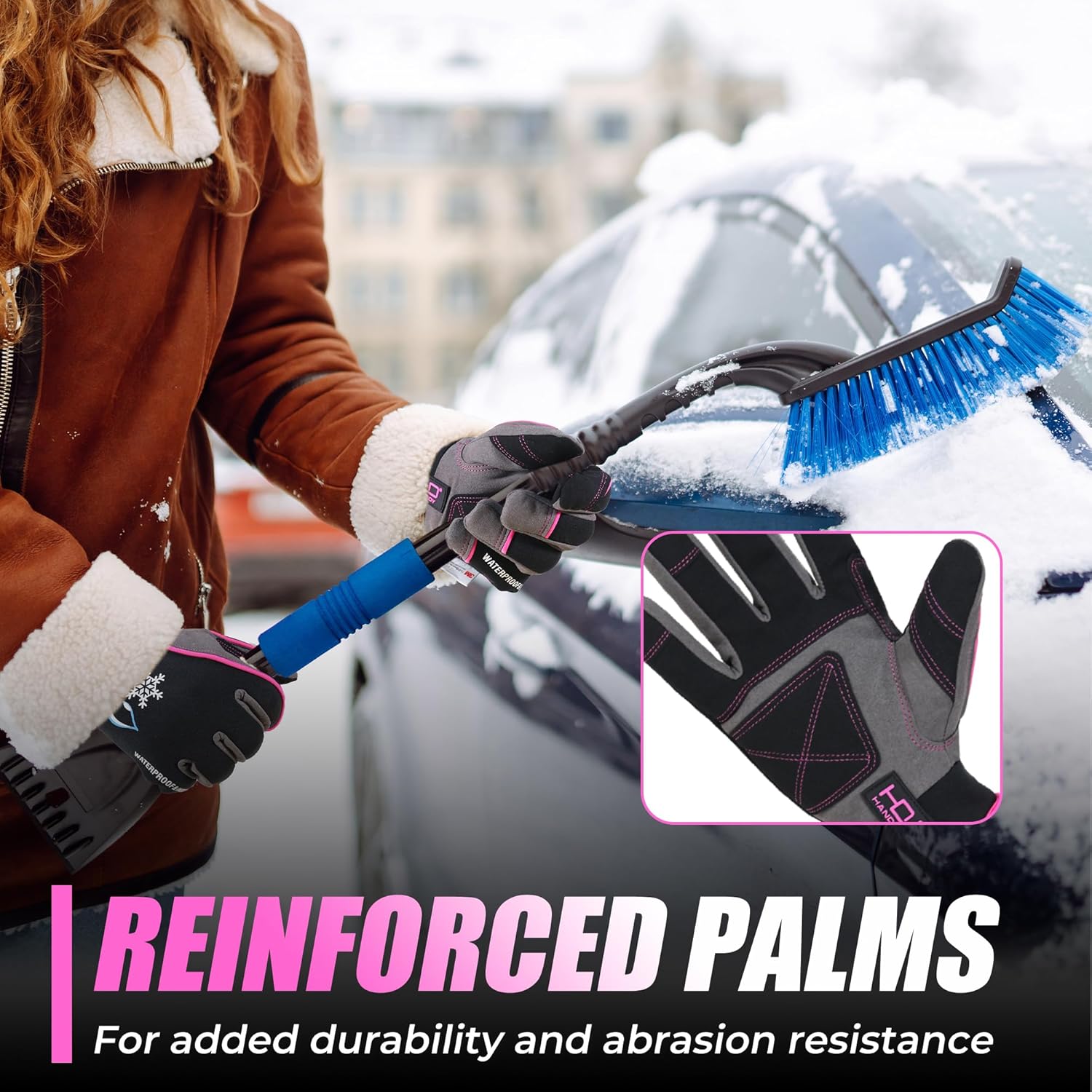 HANDLANDY Waterproof Insulated Work Gloves, 3M Thi...