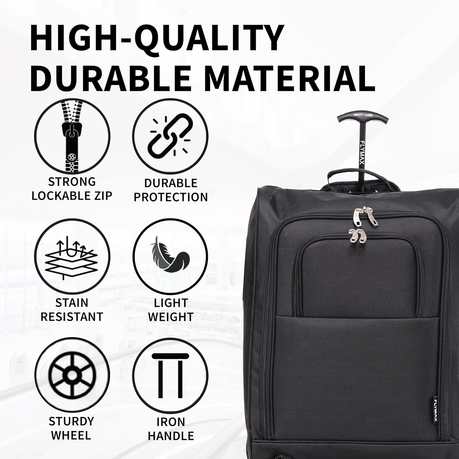 Easyjet Carry On Suitcase, Special Lightweight Underseat Cabin Bag, Innovative H...