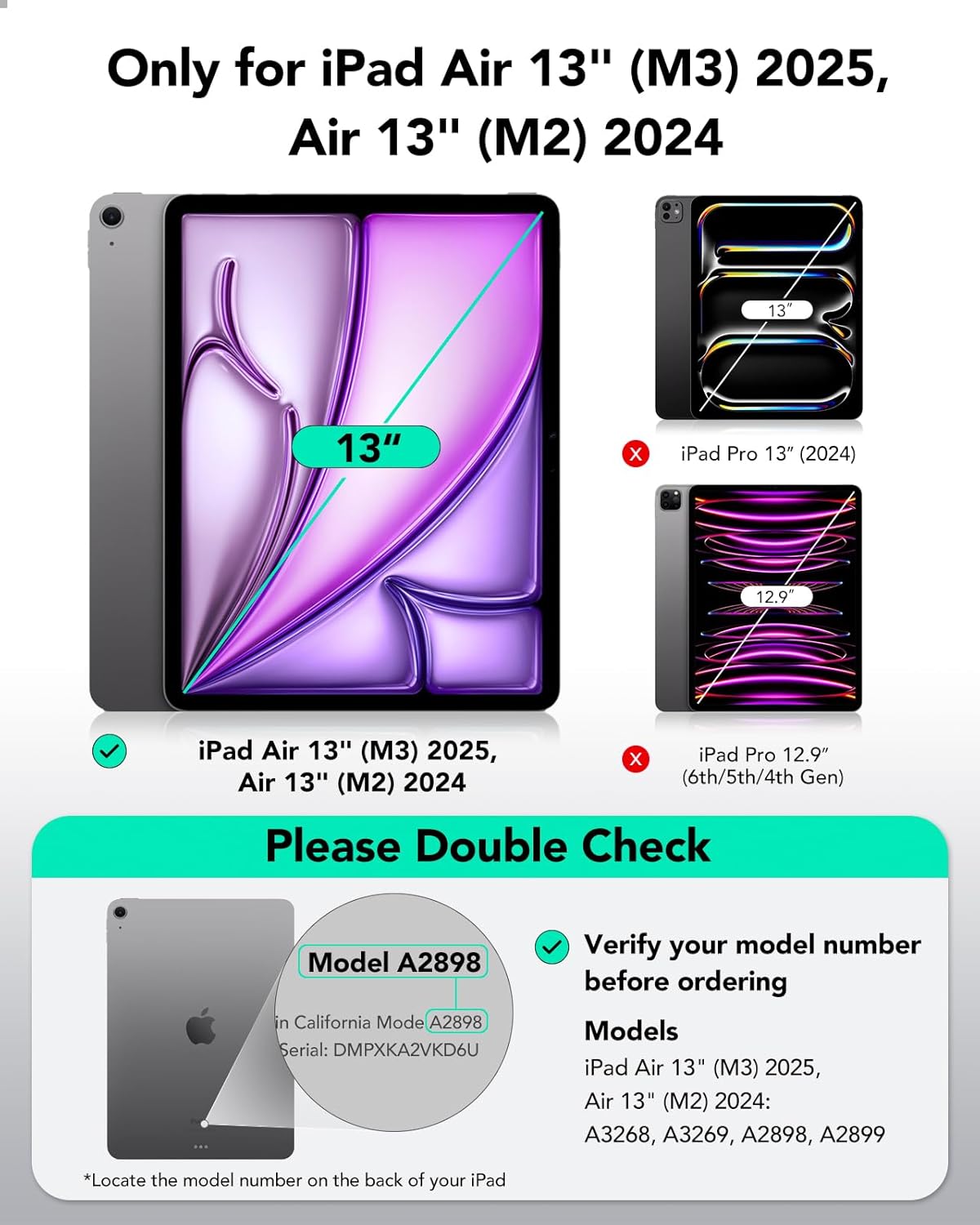 ESR Screen Protector, Ultimate Screen Protector for iPad Air 13 Inch M3/M2 2025/...