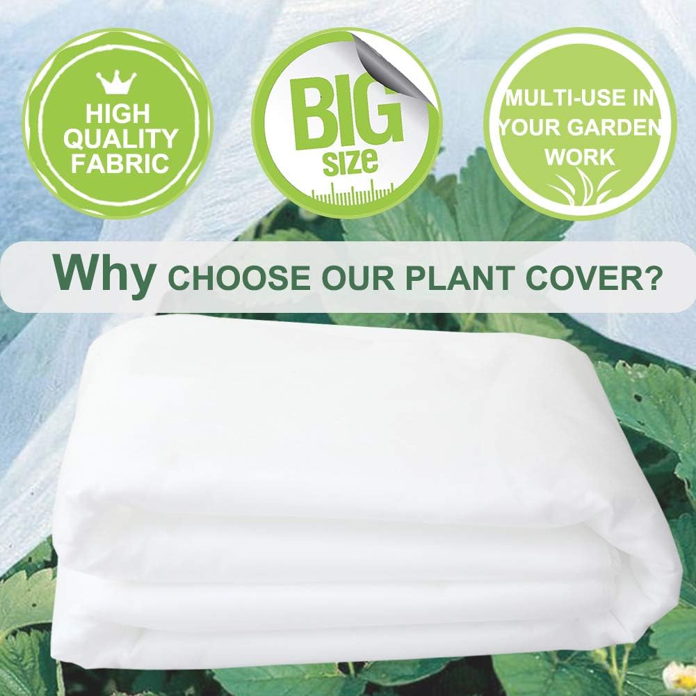 Plant Covers Freeze Protection 10 ft x 30 ft Floating Row Cover 0.9oz/yd² Garden...