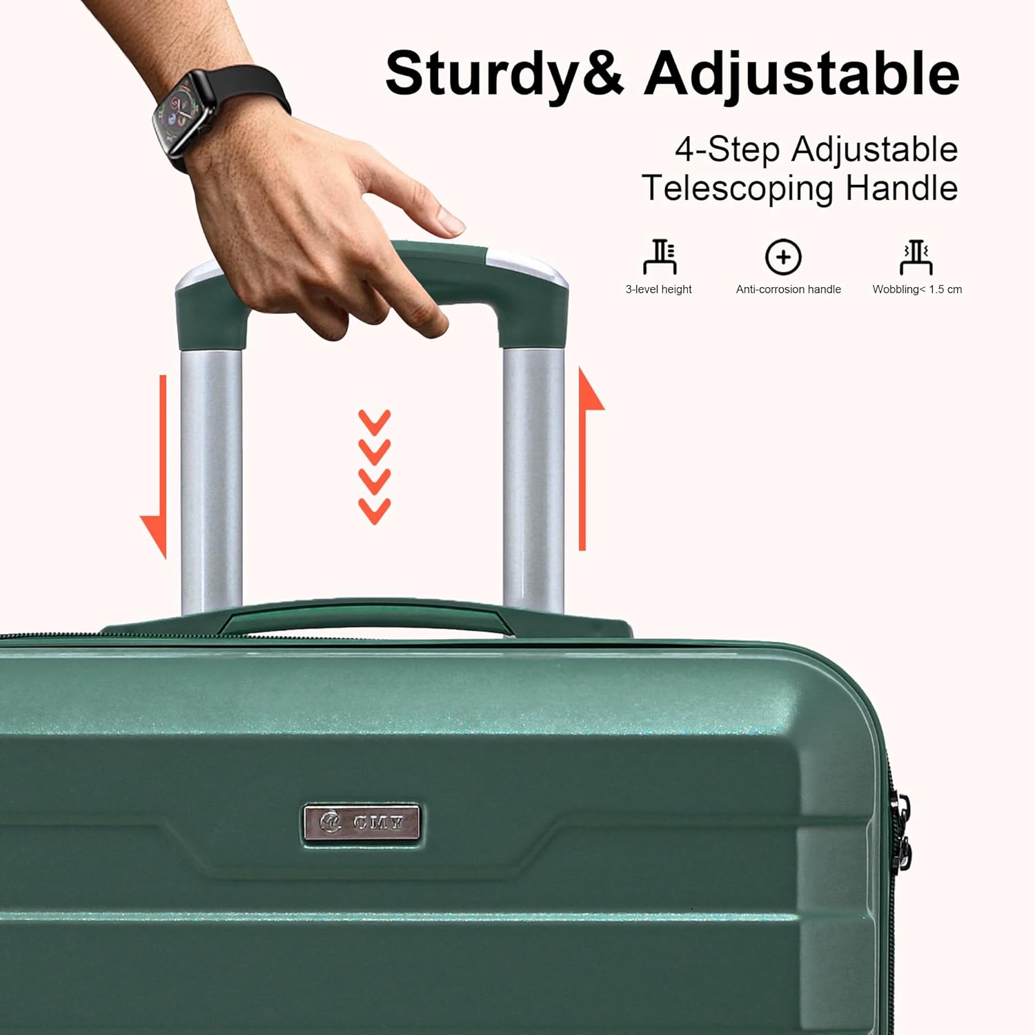 RMW Suitcase, Special Hard Shell Luggage, Lightweight Trolley Luggage Suitcase w...