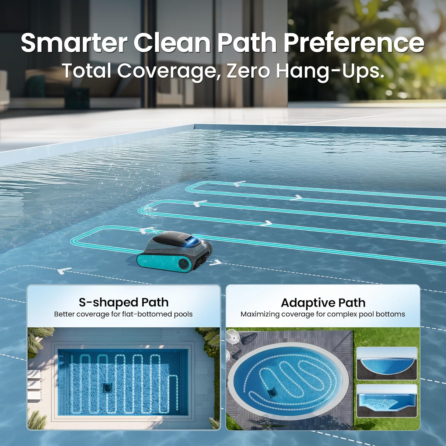 Aiper Scuba S1 Robotic Pool Cleaner, Innovative Pool Cleaner with Wall Climbing...