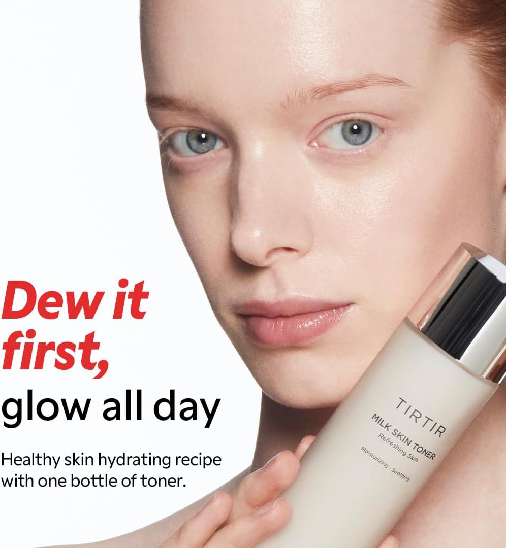 TIRTIR Milk Skin Rice Toner - Deep Moisturizing, Hydrating and Refreshing for fa...