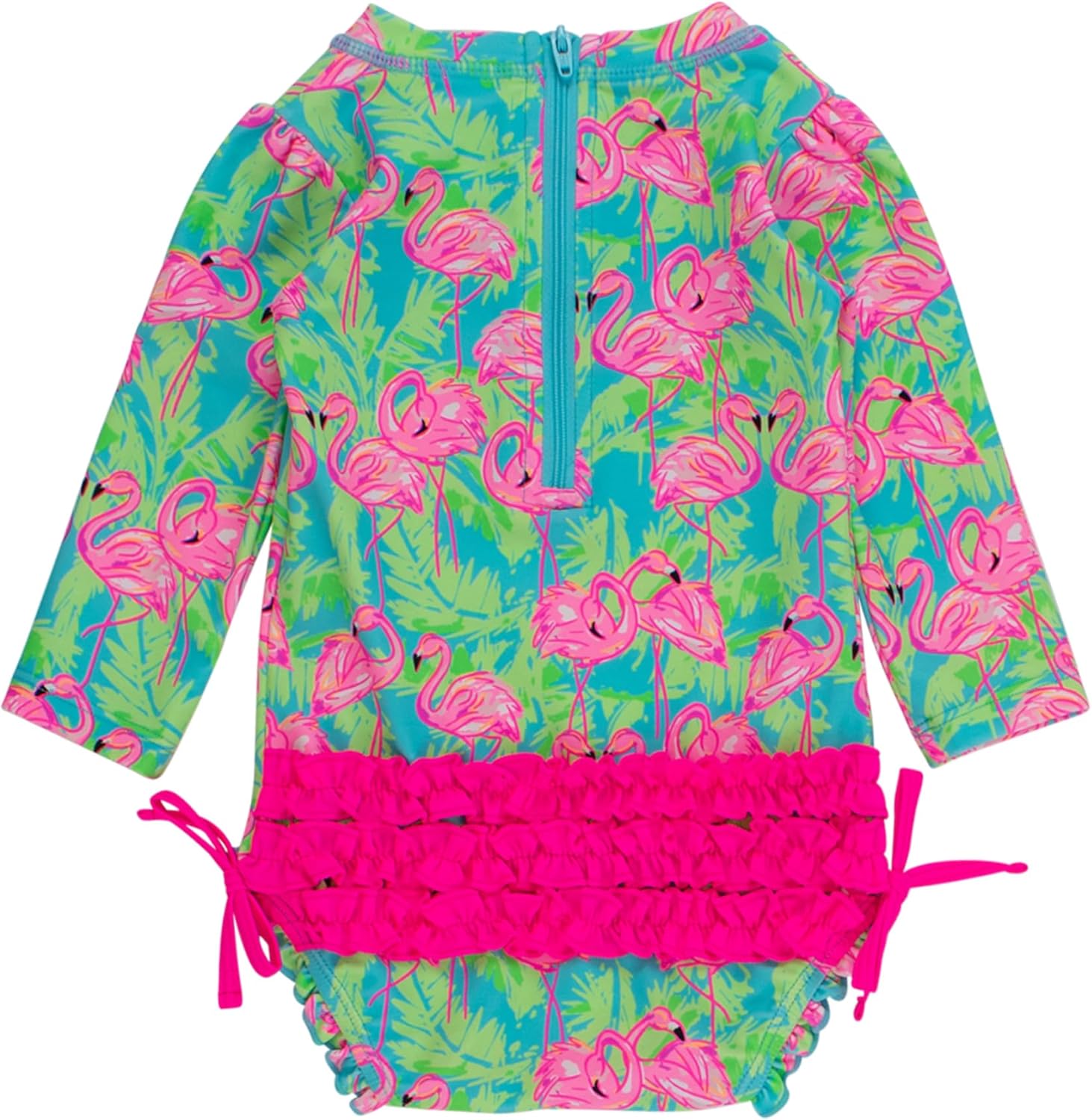 Unique RuffleButts Baby Swimsuit, High-Quality UPF 50 Sun Protection, Special Fl...