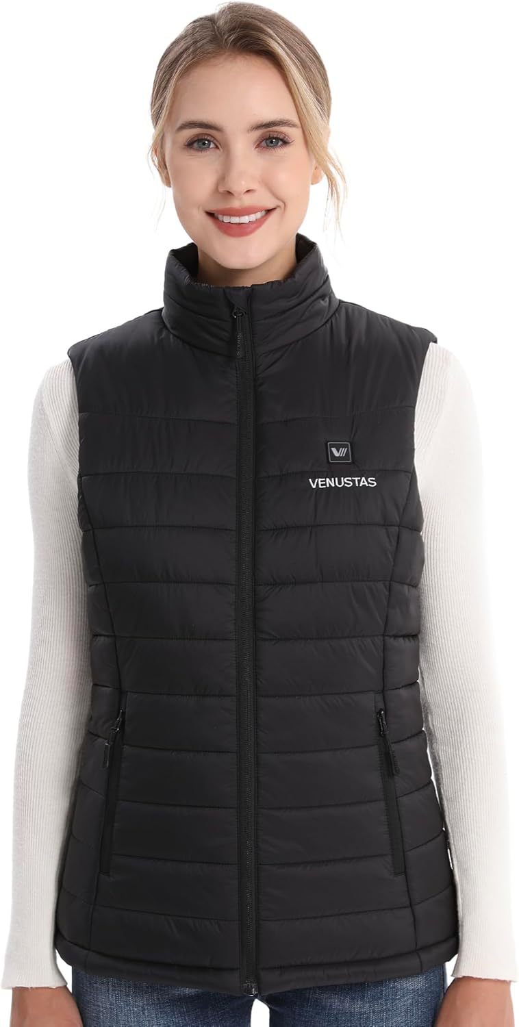 Venustas Women's Heated Vest with Battery, Lightweight Quilted Vest for Women X-...