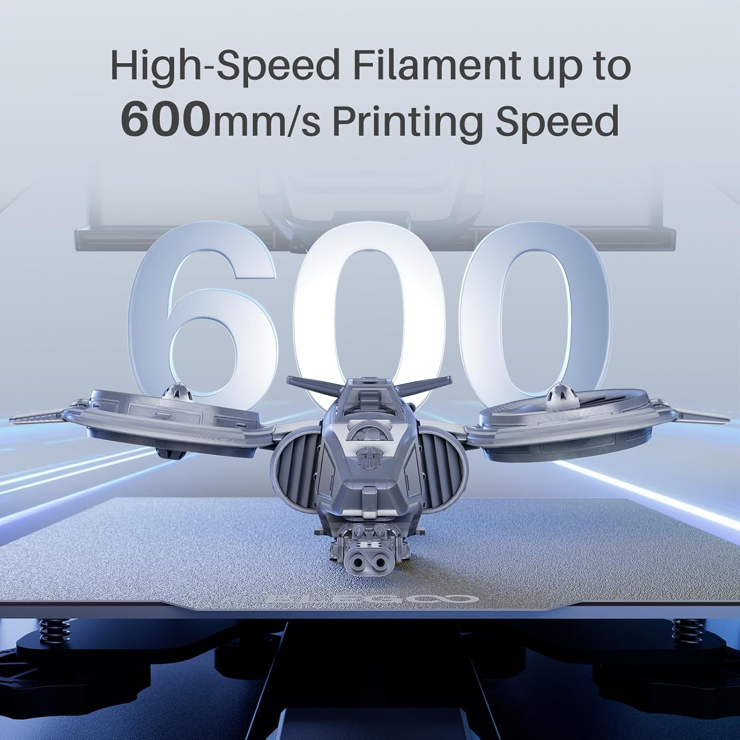 ELEGOO Rapid PLA Plus Filament 1.75mm Black & White 2KG, PLA+ 3D Printer Filamen...