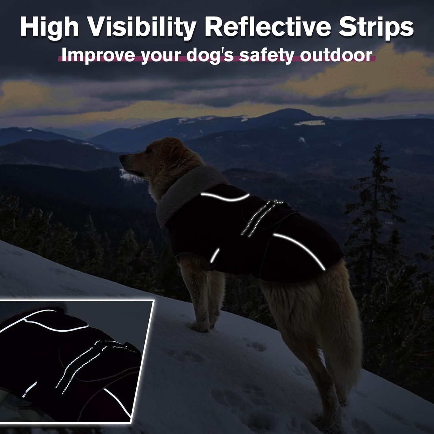 High-Quality Lelepet Dog Coat, Unique Warm Waterproof Dog Jacket for Large Dogs,...
