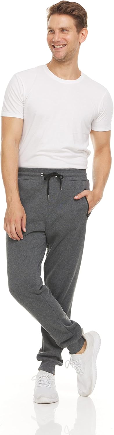 Exclusive PURE CHAMP Men's Sweatpants, High-Quality Fleece Active Athletic Jogge...