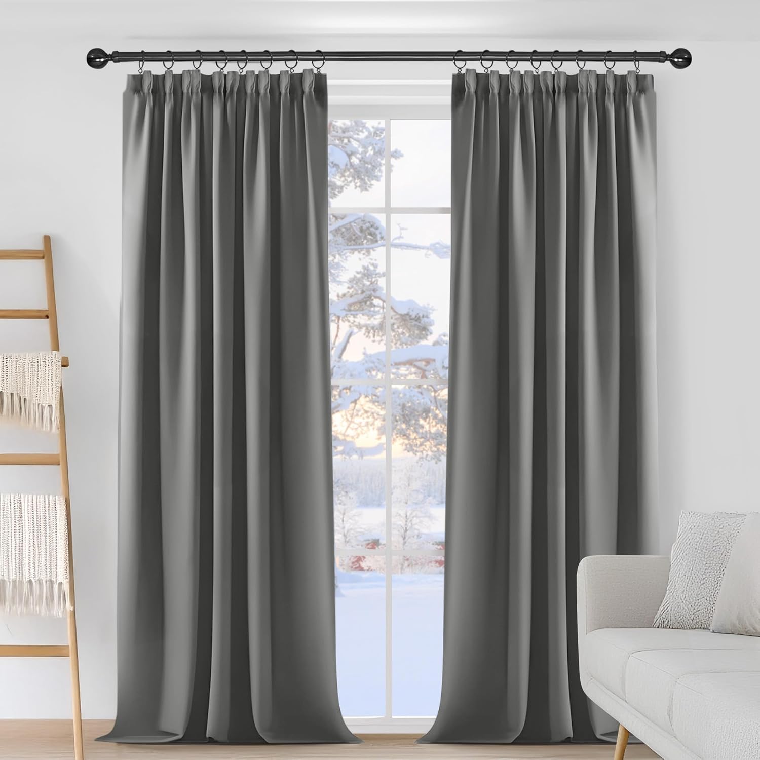 Exclusive Deconovo Super Soft Curtains, Special Pencil Pleat Blackout Curtains,...