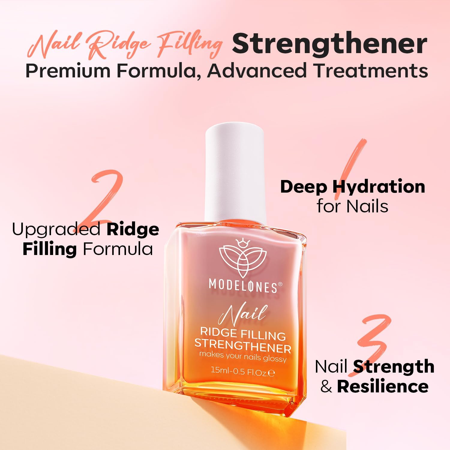 Special Modelones Nail Care, Innovative Nail Polish Strengthener for Damaged and...