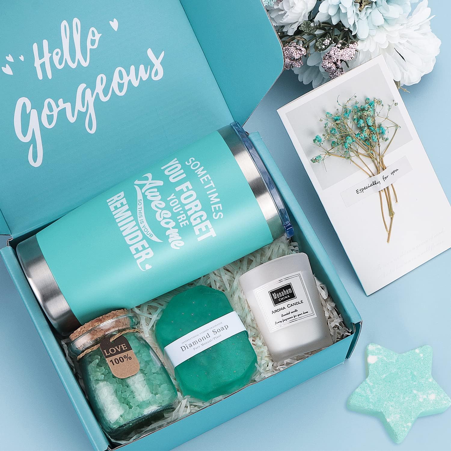 Birthday Pamper Gifts for Women, Unique Self Care Package Relaxation Spa Bath Se...