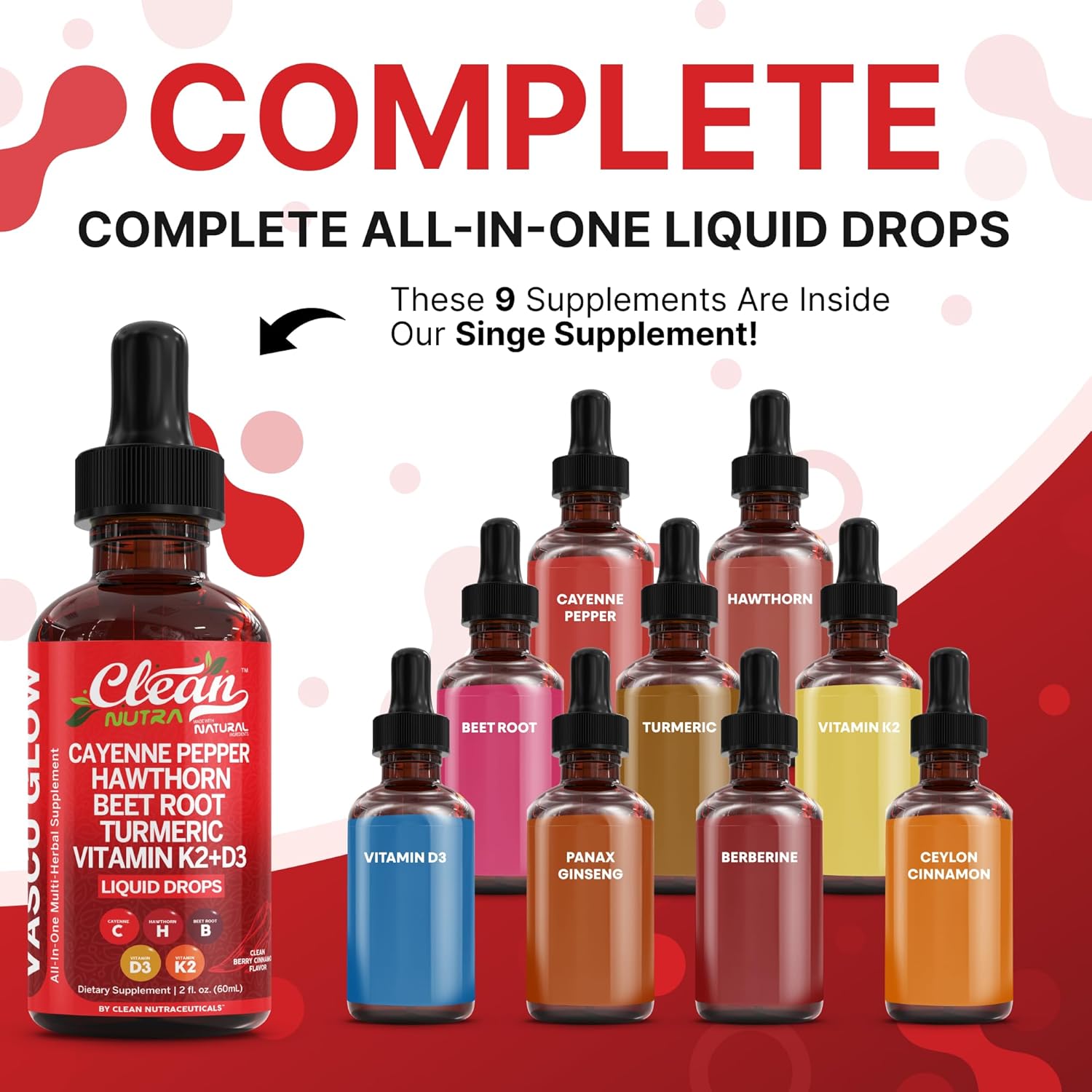 Clean Nutra Cayenne Pepper Drops Supplement Liquid...