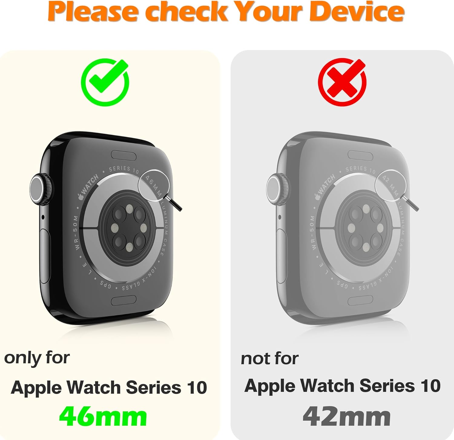 2 Pack Hard Protective Case Screen Protector Compatible with Apple Watch Series...