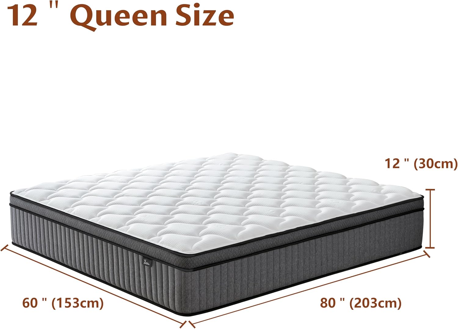 12 Inch Queen Mattress in a Box, Hybrid Cooling Gel Memory Foam & Pocketed Coils...