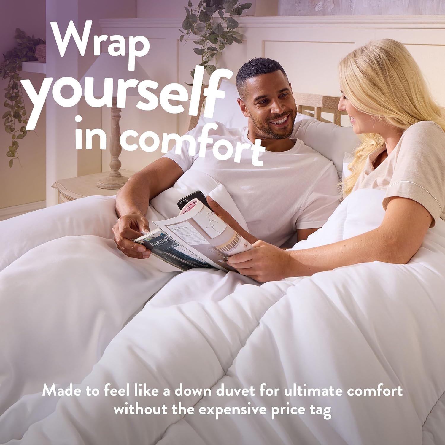 Slumberdown Super King Duvet, Special Quilt that Feels Like Down, High-Quality A...