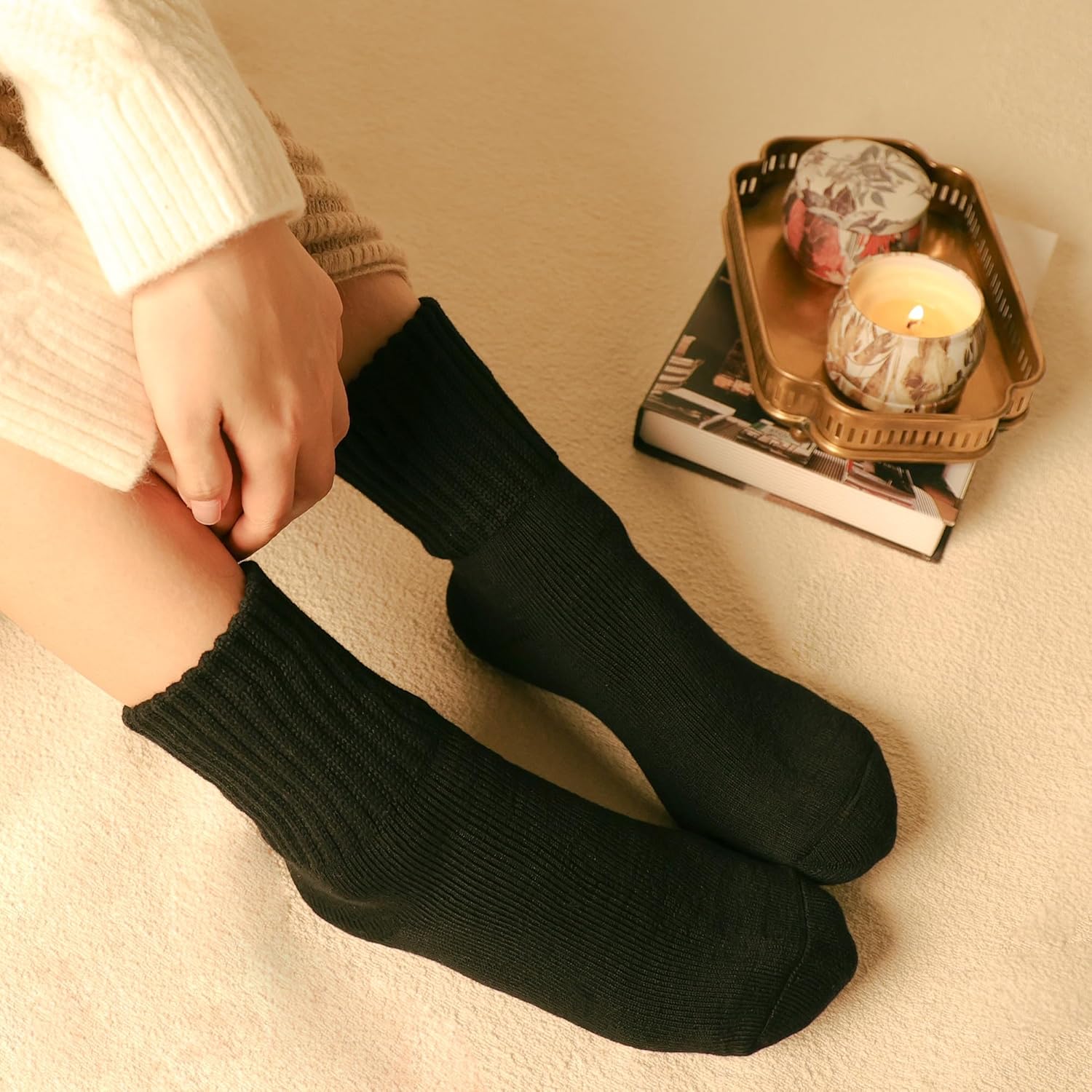 CLOSEMATE Womens Thermal Socks Warm Winter Socks 3 Pairs Thick Comfy Work Hiking...