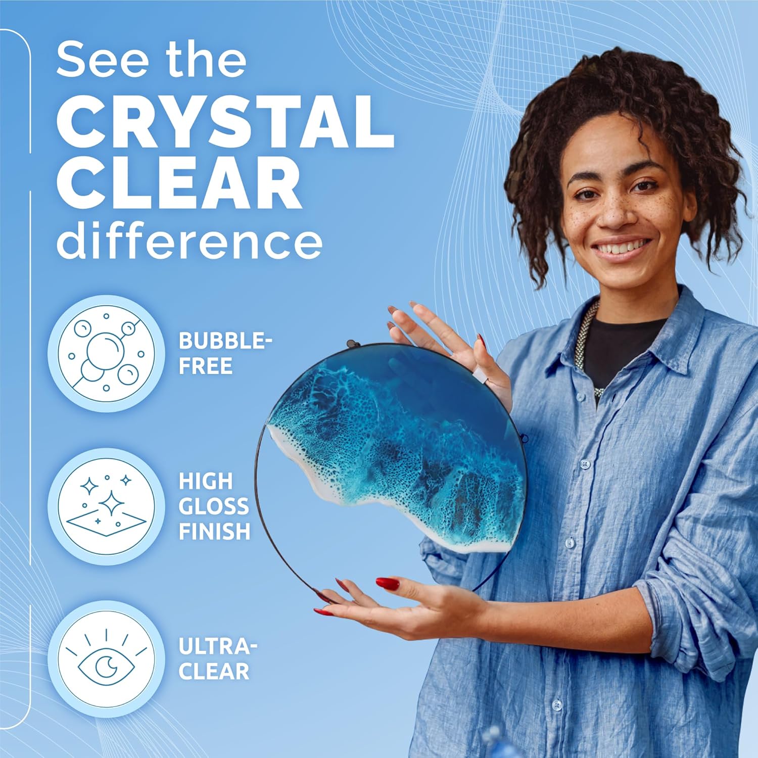 CRAFT RESIN Epoxy Kit, Exclusive 16L Epoxy Resin Kit, Premium Quality Crystal Cl...