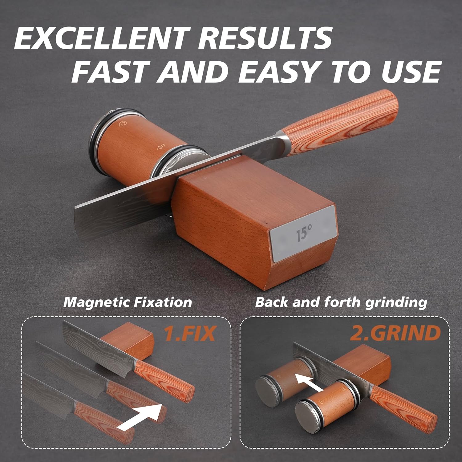 Rolling Knife Sharpener for Kitchen Knives - Rolling Knife Sharpening - Knife Sh...