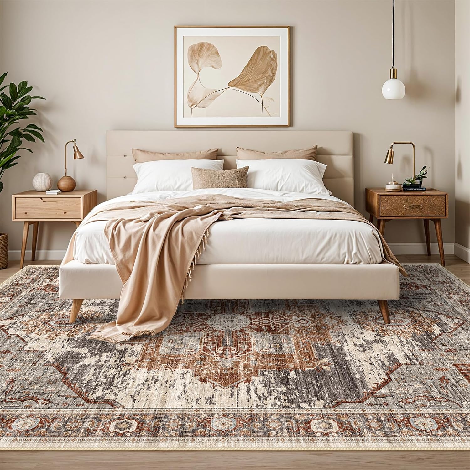 High-Quality RUUGME Washable Area Rugs, Special Large Rugs for Living Room, Vint...