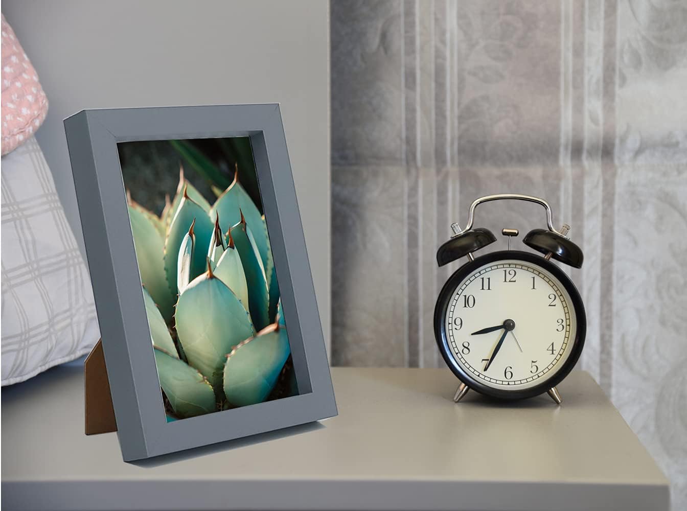 Grey Boxed Gallery Picture Frames, Special Photo Frame Set of 3, Innovative 6 x...