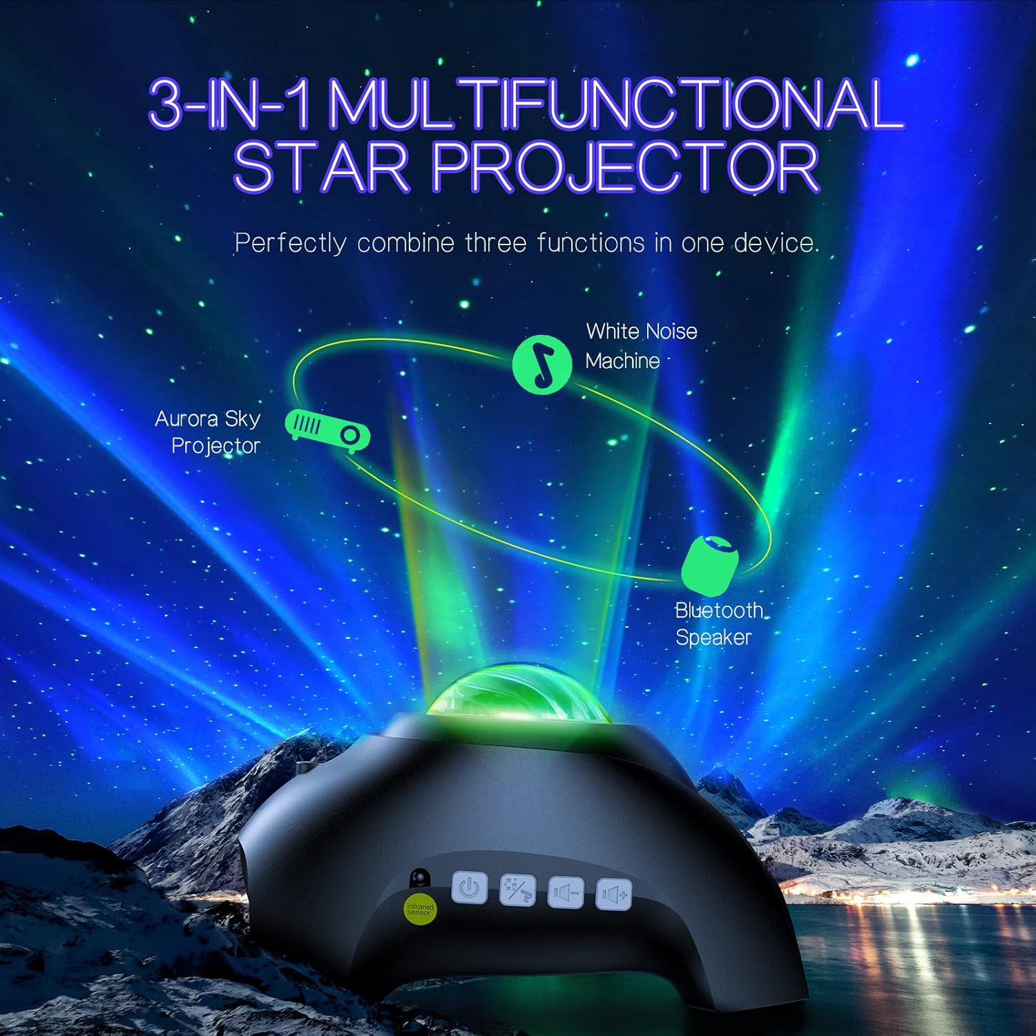 Northern Galaxy Light Aurora Projector with 33 Lig...