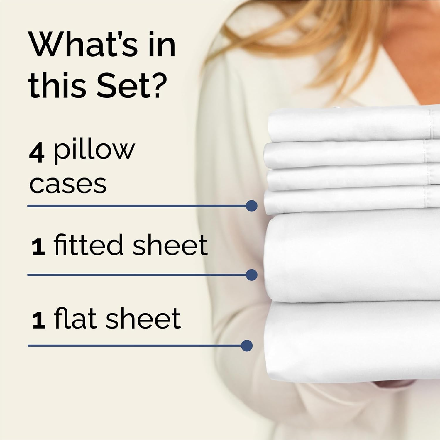 King 6 Piece Sheet Set - Comfy Breathable & Coolin...