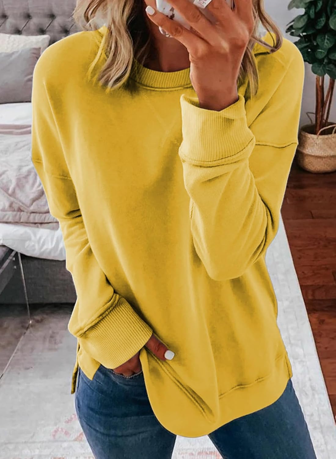 Dokotoo Women's Sweatshirt, Special Casual Crew Neck Sweatshirt, Comfortable Loo...