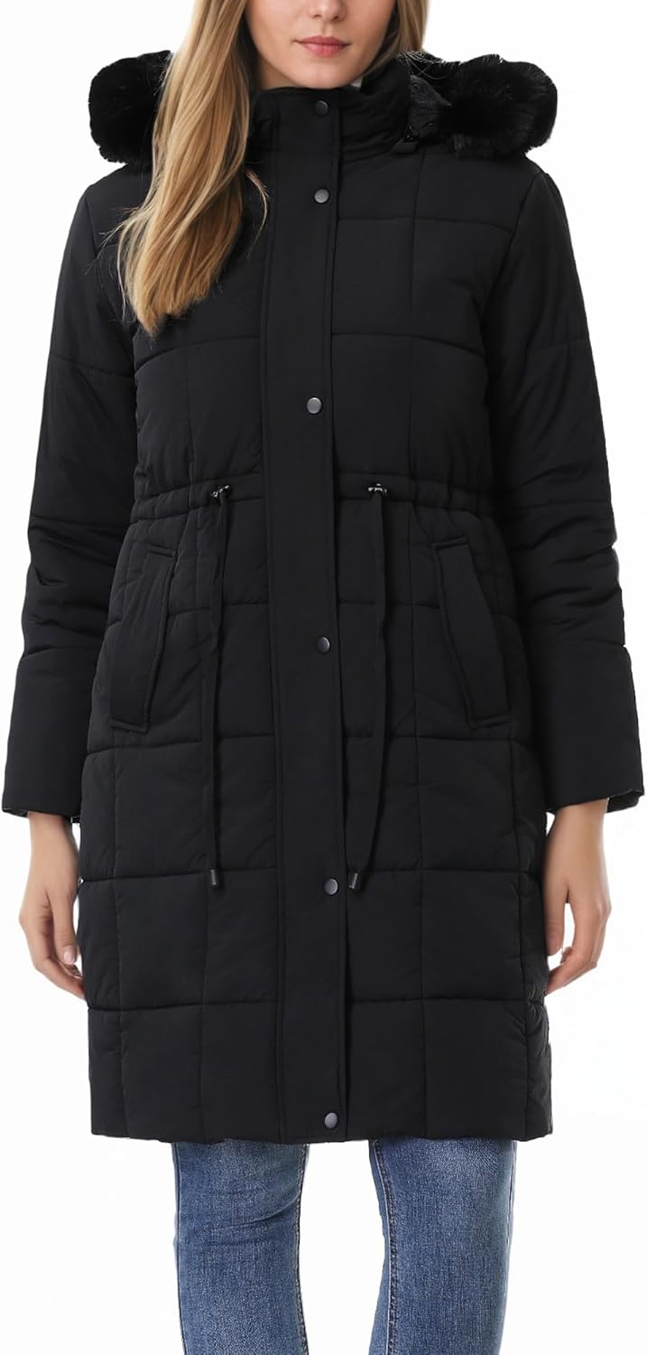 GOLDLADIES Women's Winter Coat, High-Quality Winter Parka Long Waterproof Coat,...