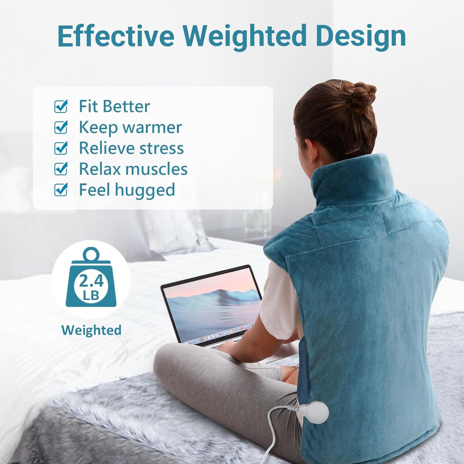 High-Quality Comfytemp Electric Heating Pad, Special Heated Pad for Back Neck an...