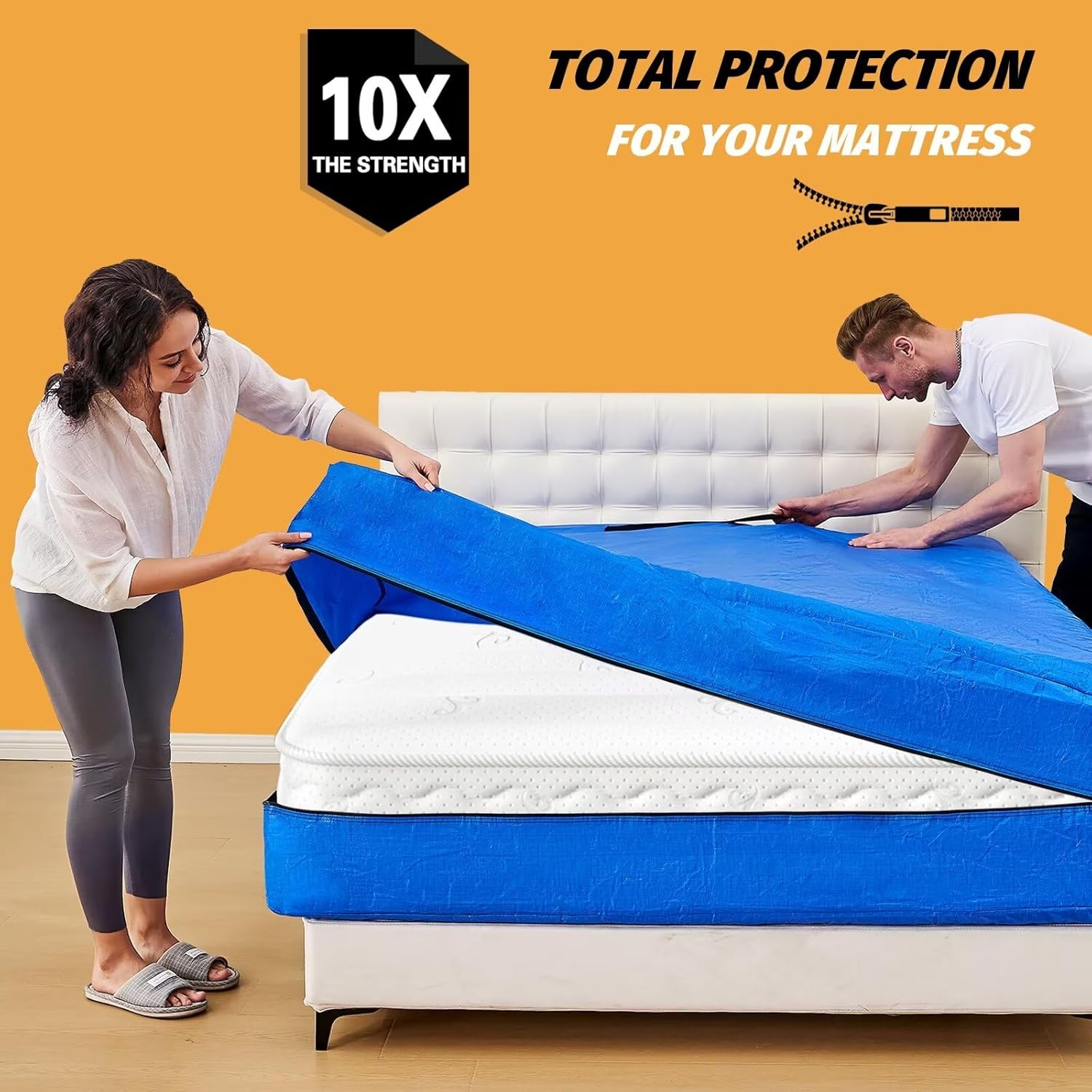 Mattress Bags for Moving, BETU Mattress Protector Waterproof Mattress Cover Quee...