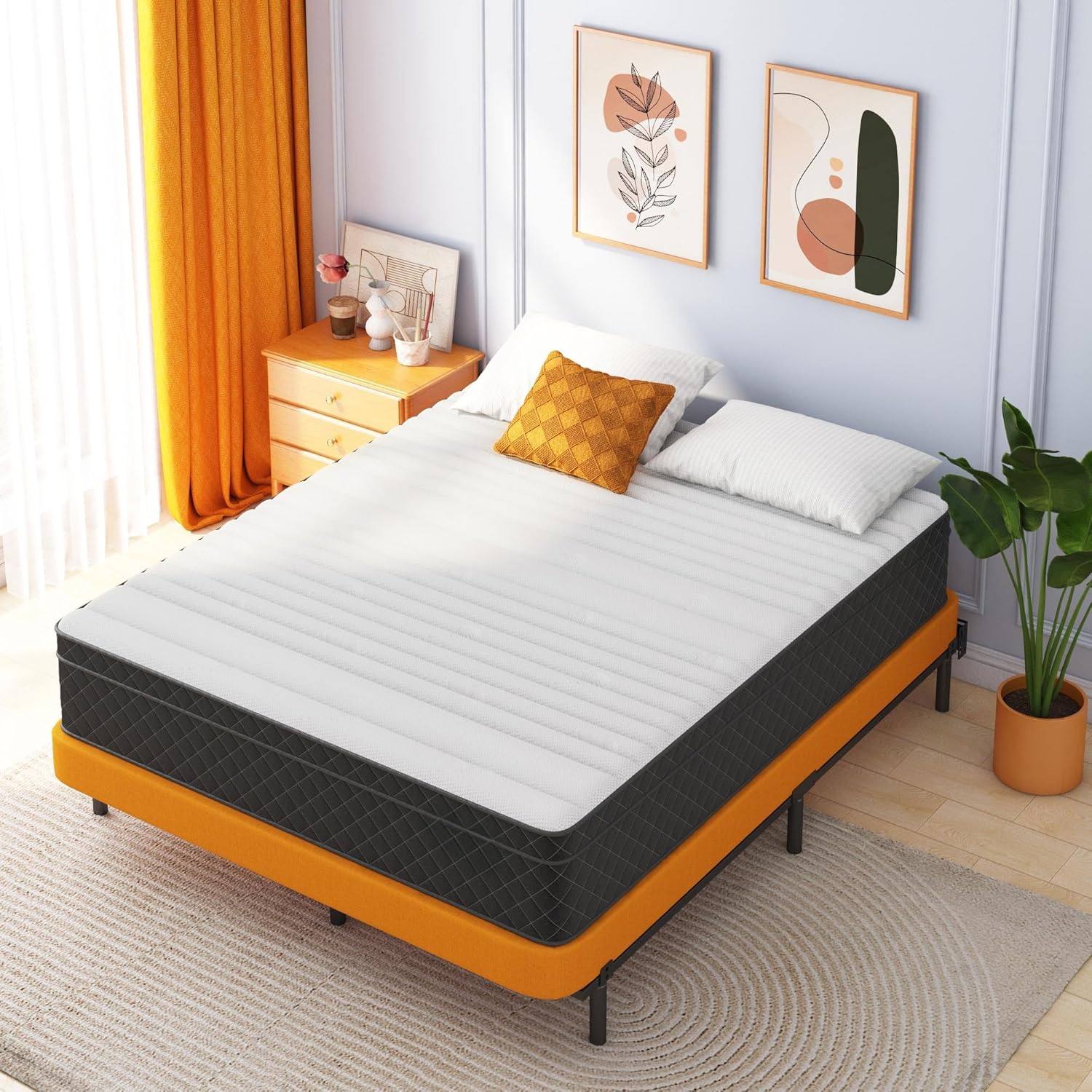 Swbvs Full Mattress, 12 Inch Full Size Mattress Bed in a Box,Memory Foam & Pocke...