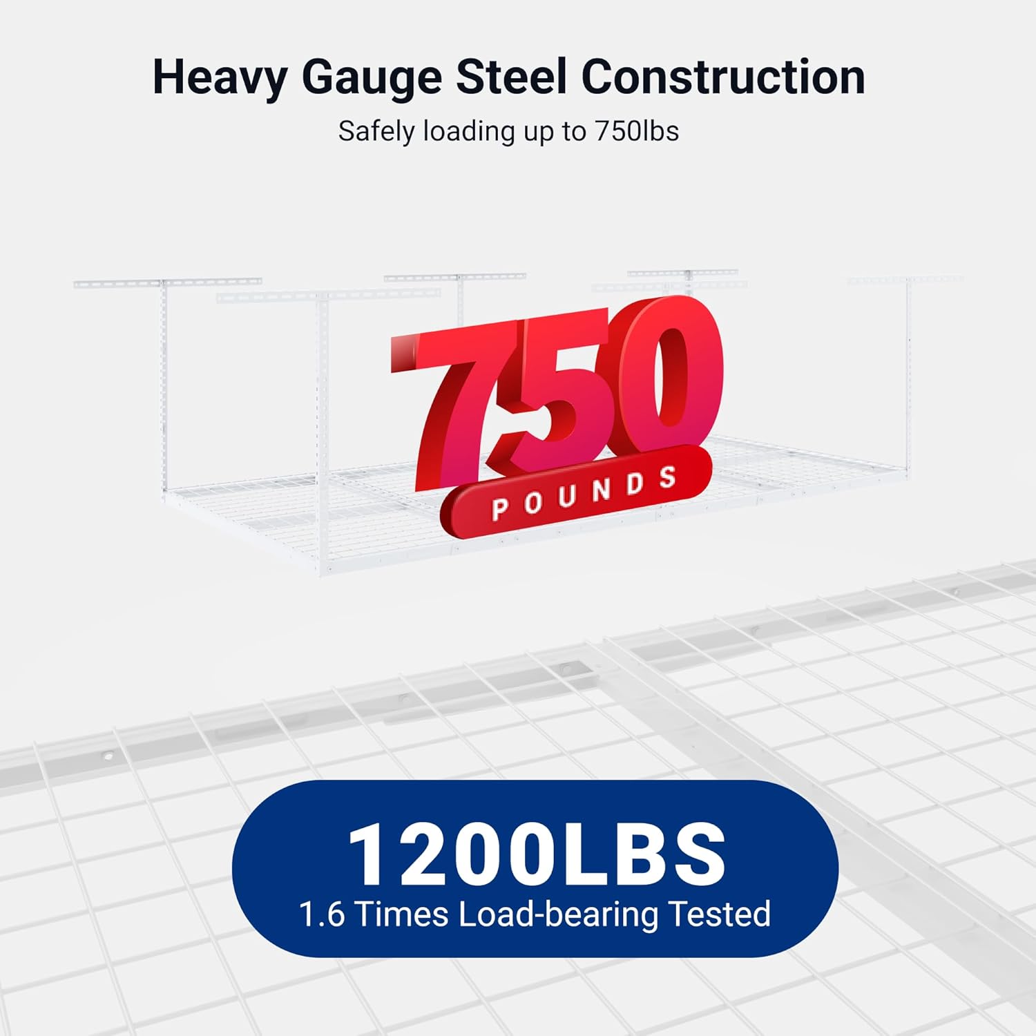 FLEXIMOUNTS 4x8 Overhead Garage Storage Rack, Adju...