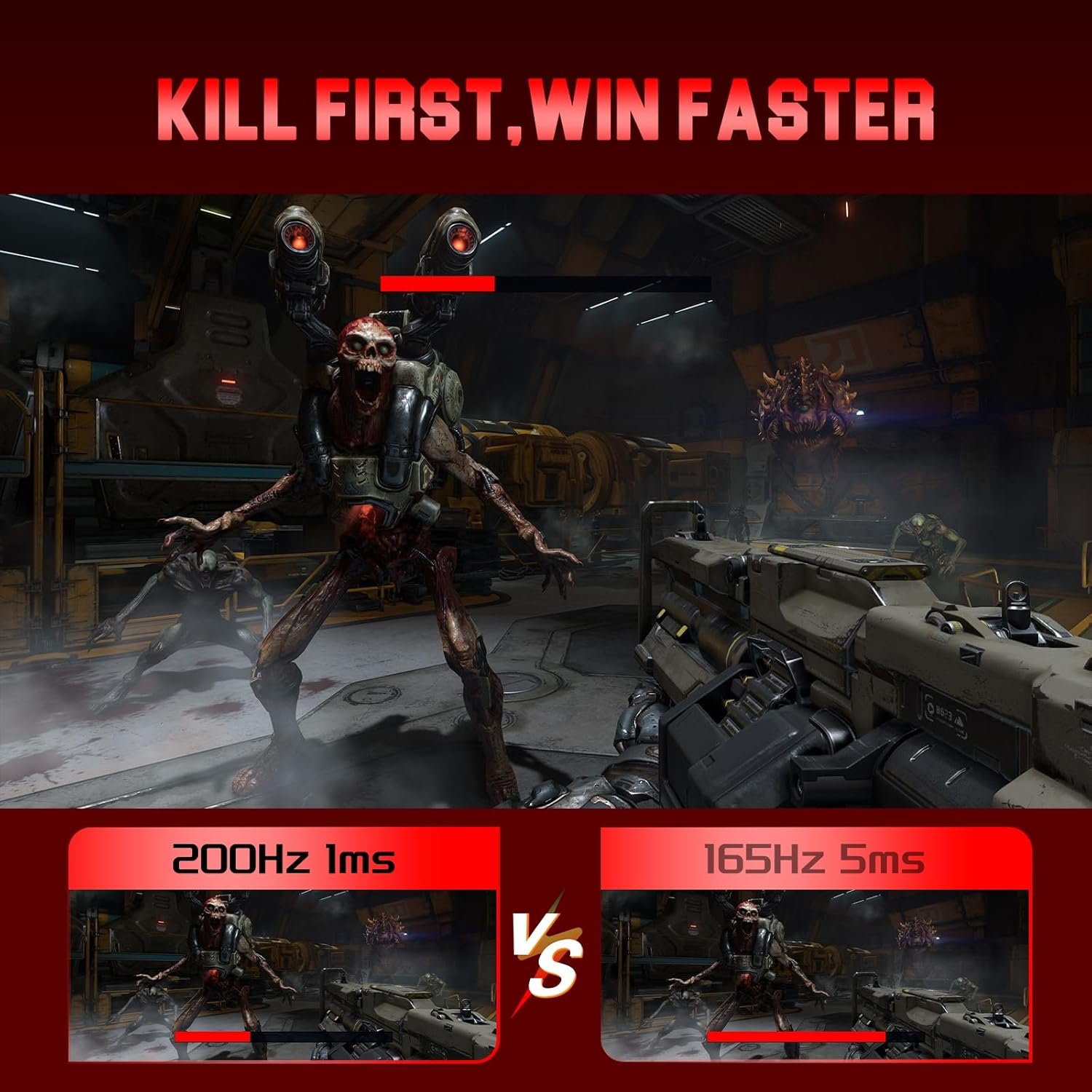 Elite Minifire 24.5 Inch Gaming Monitor, High-Performance 200Hz Monitor with Fas...