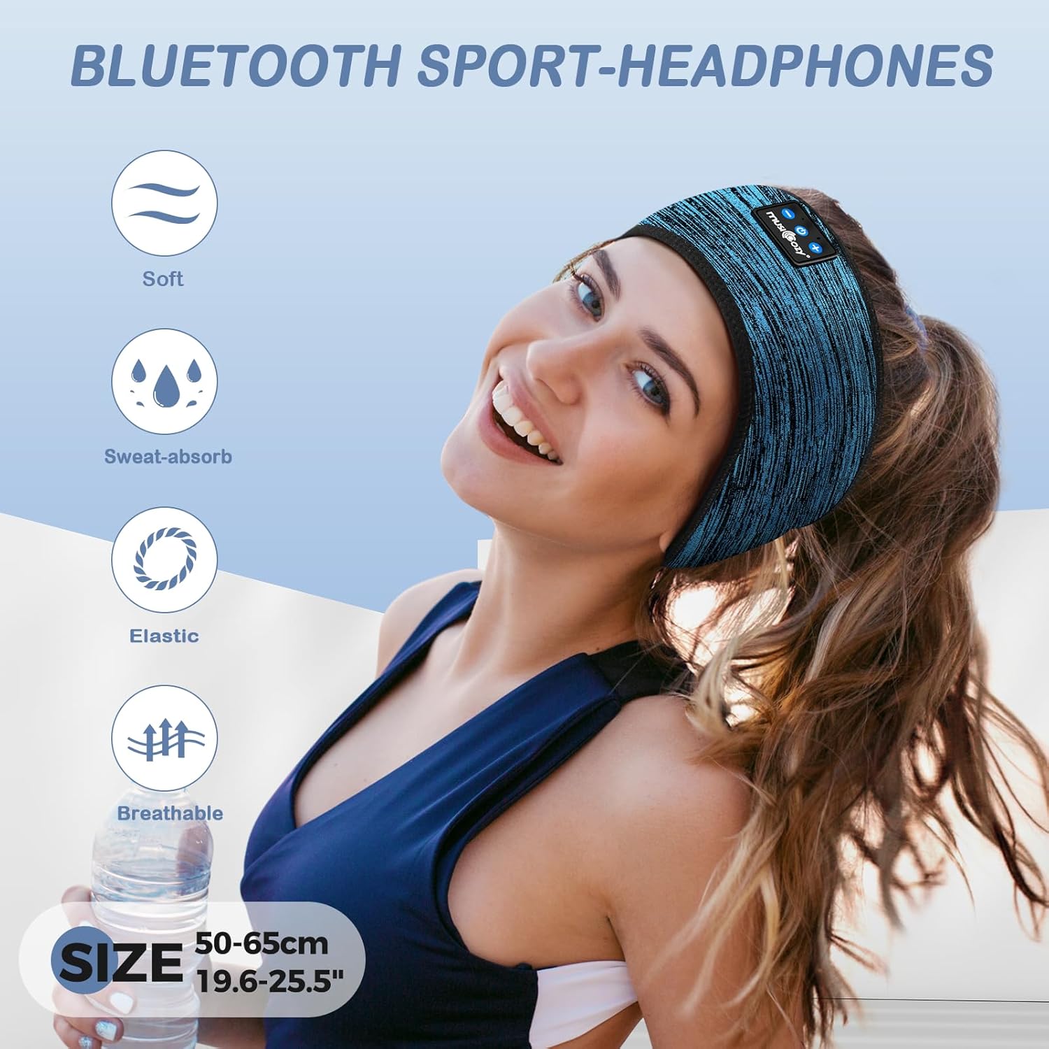 MUSICOZY Sleep Headphones, Innovative Sleep Headband with Bluetooth 5.4, High-Qu...