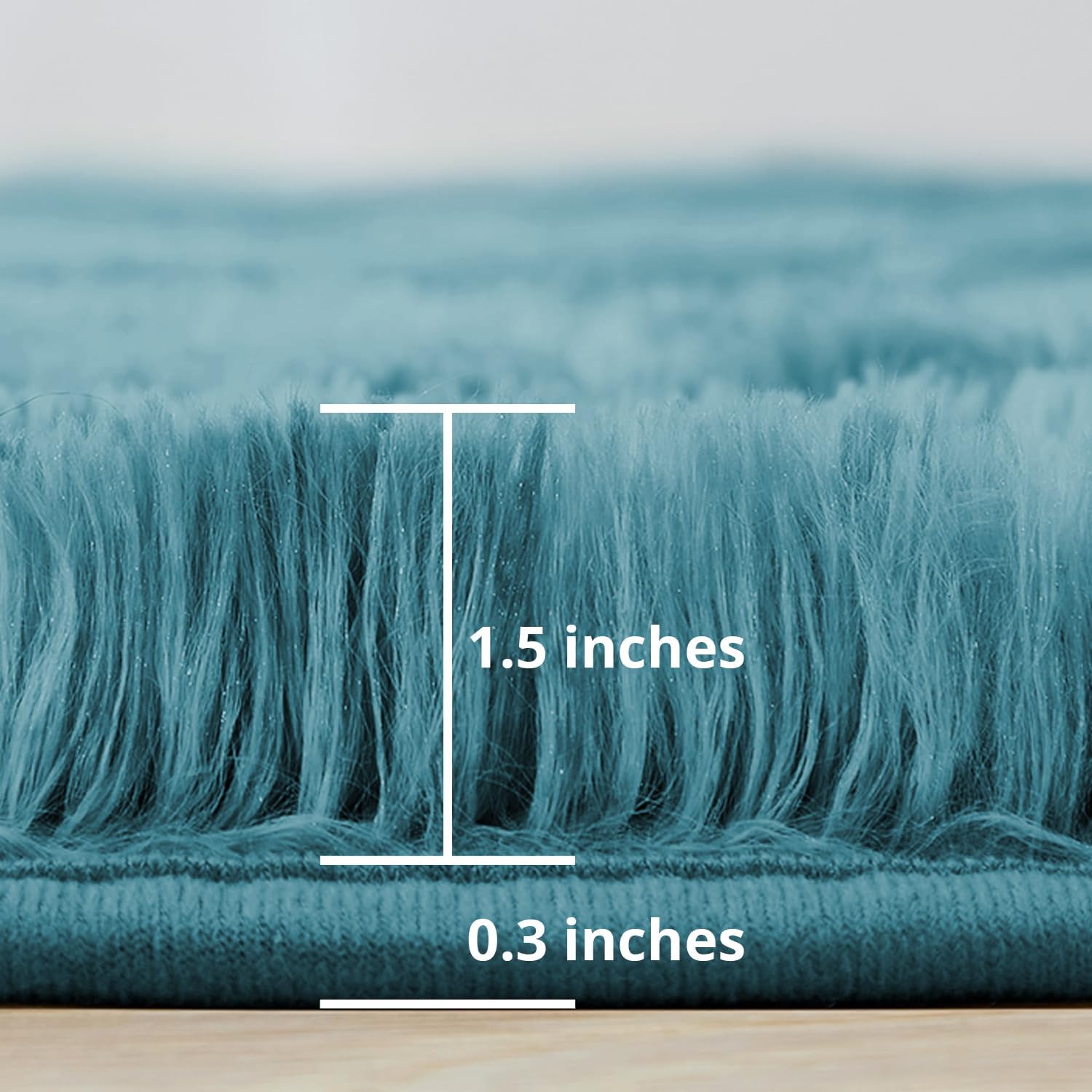 Luxurious Rugs Living Room, Exceptional Tie-Dye Teal Area Rugs for Bedroom, Prem...