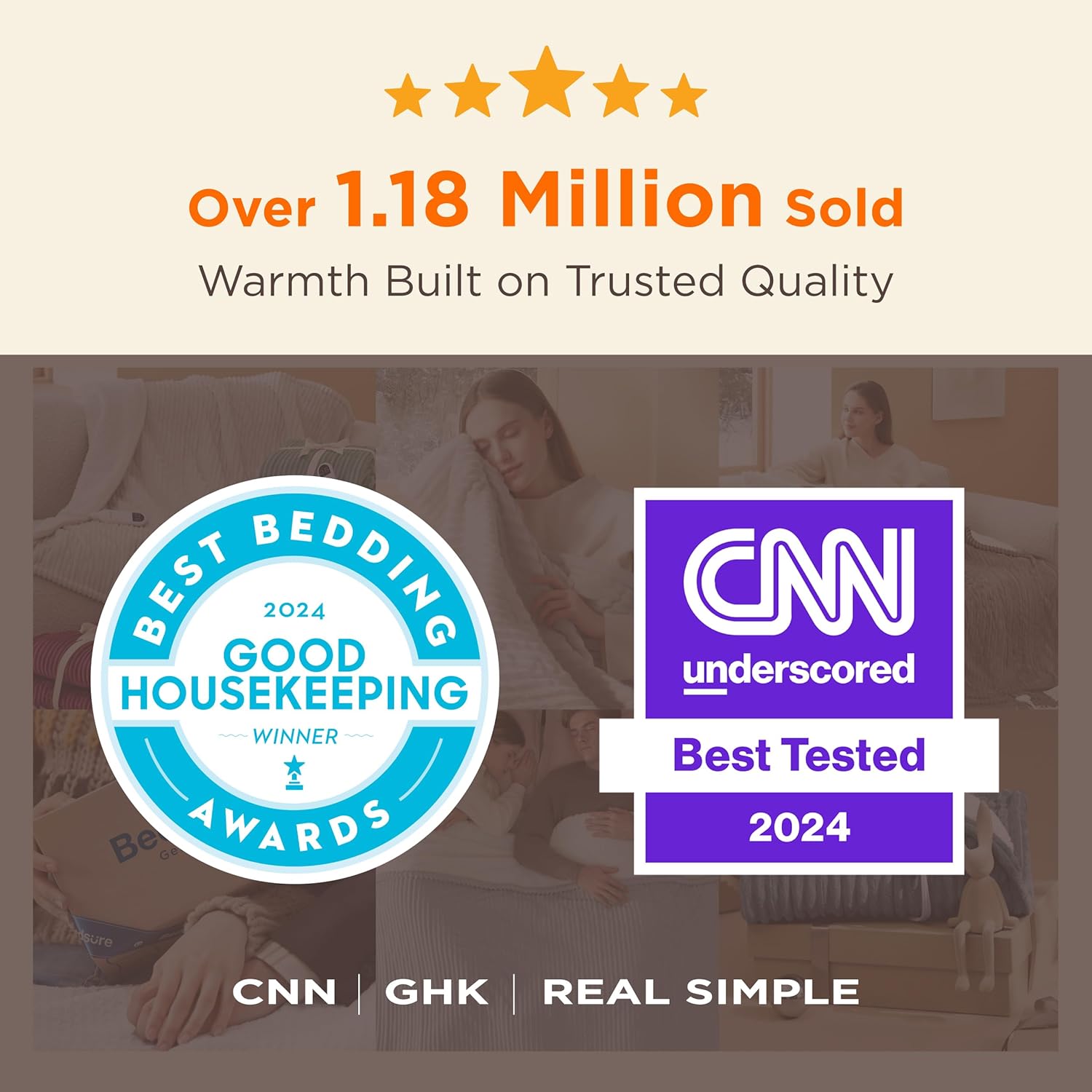 Bedsure Electric Blanket Twin, Innovative Soft Ribbed Flannel Heated Blanket, Sp...