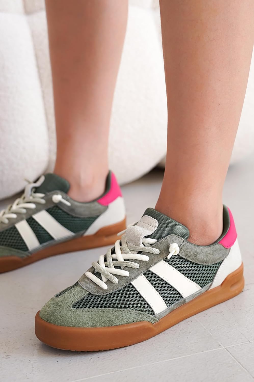 Luxurious Project Cloud Genuine Leather Sneakers, Special Women's Casual Footwea...