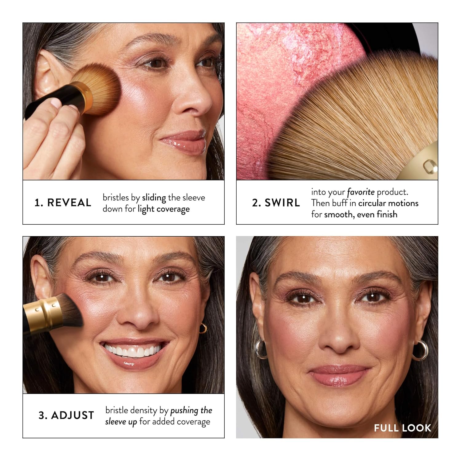 LAURA GELLER NEW YORK Cosmetic Professional Makeup Brushes - Cruelty-Free 02 Ret...