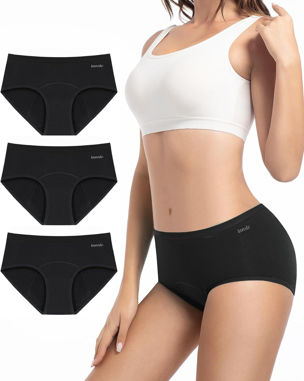 TANSTC Period Pants, Special Menstrual Knickers for Women with 60ML Absorbency,...