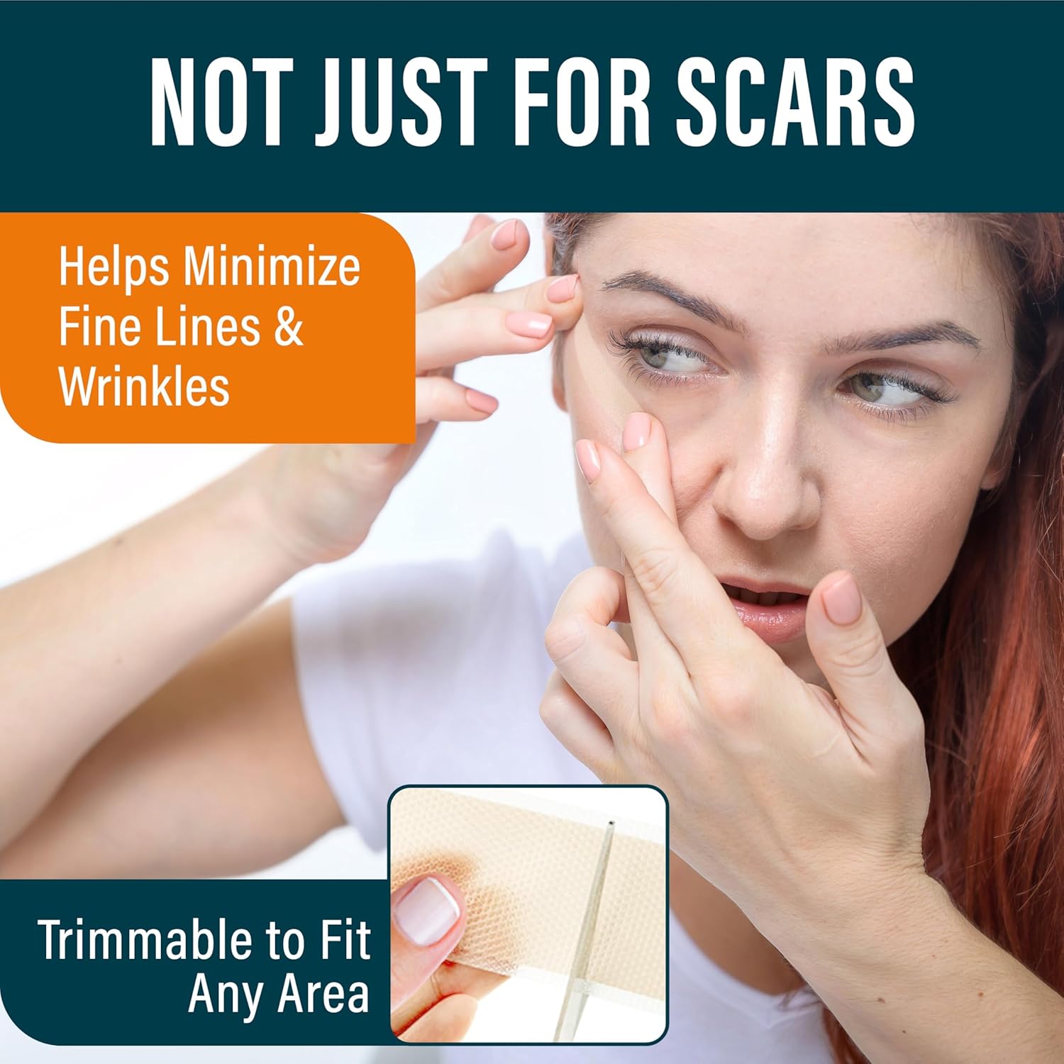 NUVADERMIS Silicone Scar Sheets for Surgical Scars - 120" x 1.5" Roll - Medical...