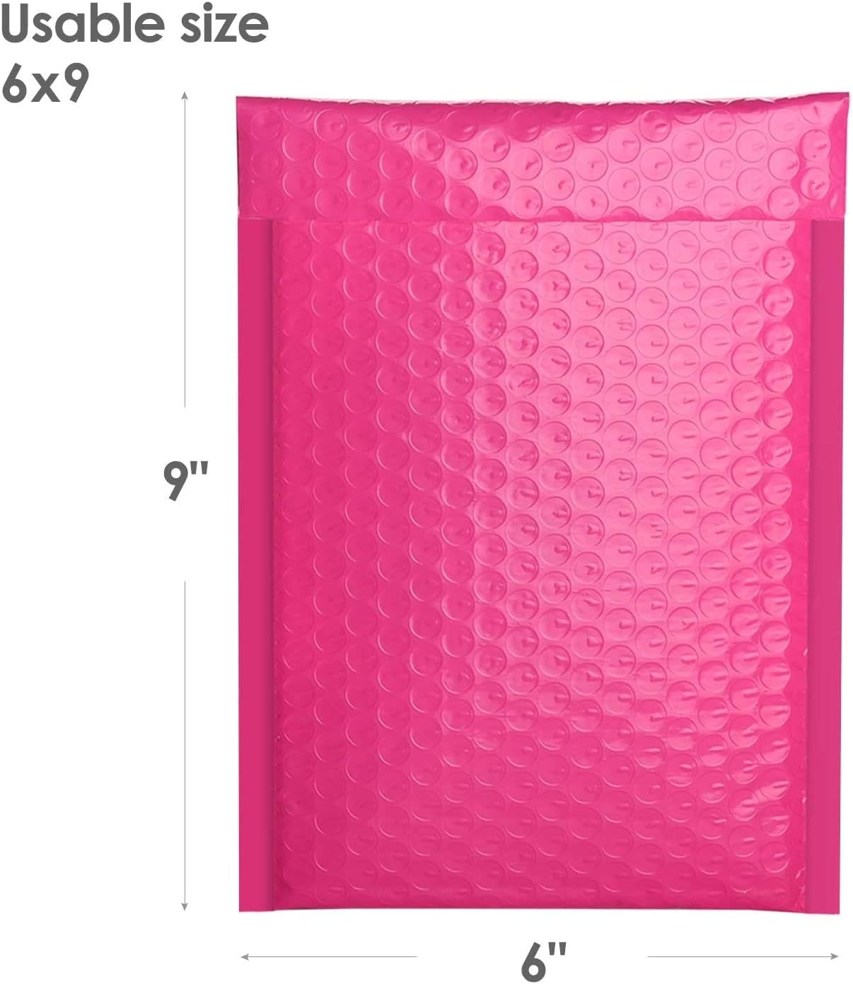 Switory Padded Envelopes A5 50pcs 6x10 in(15.3cmx22.9cm) Polythene Pink Bubble M...