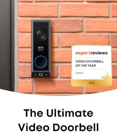 eufy Security Video Doorbell E340 Dual Cameras with Delivery Guard 2K Full HD Wi...