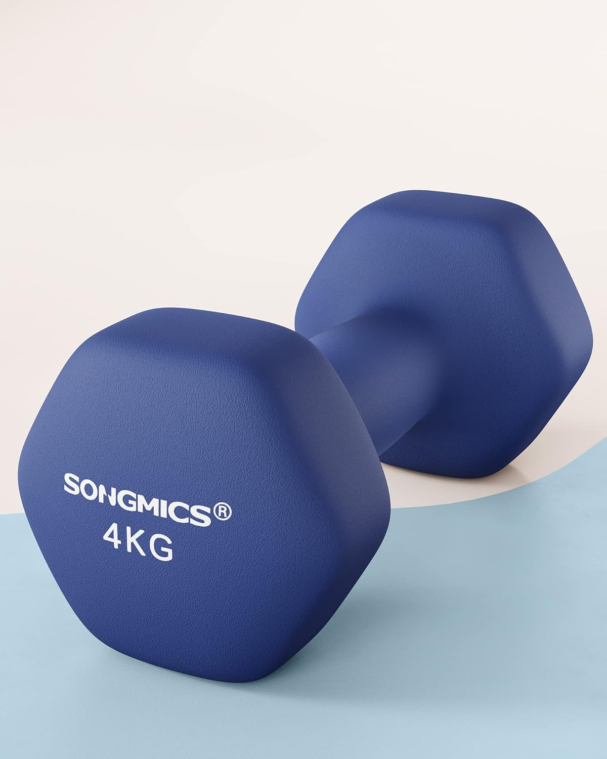 SONGMICS Dumbbells Set of 2 Dumbbells Hexagon Neoprene Coating Strength Training...