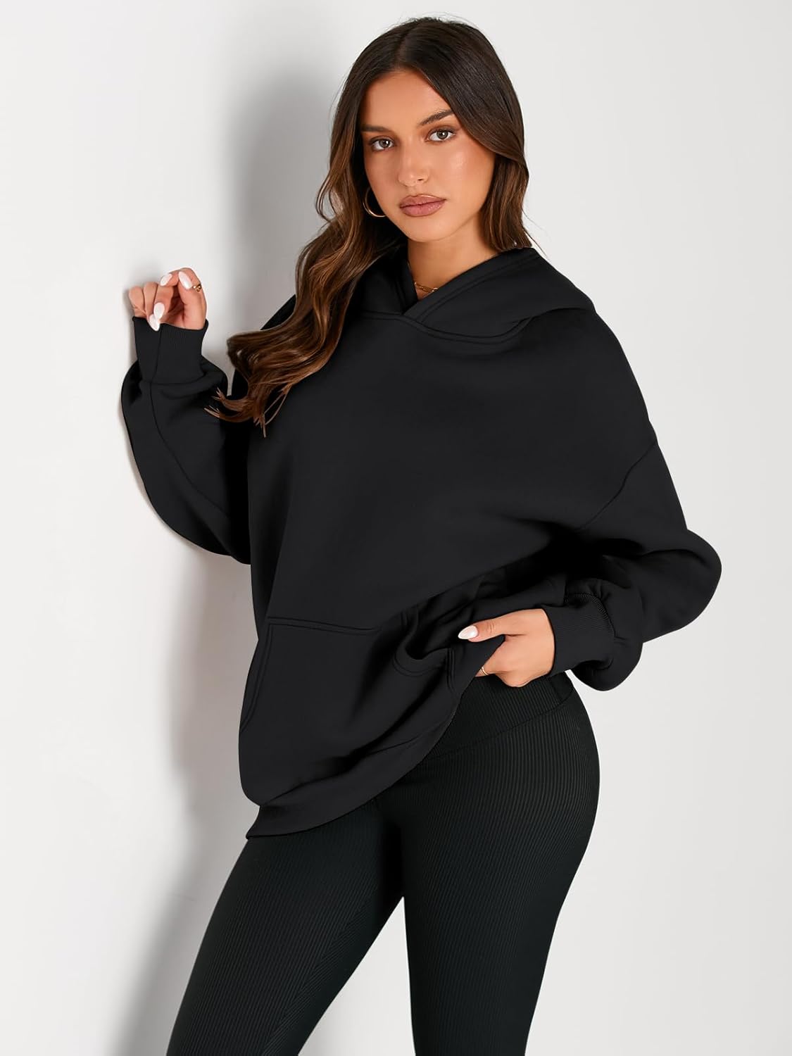 Trendy Queen Womens Oversized Hoodies Fleece Sweatshirts Fall Fashion Pullover S...